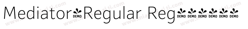 Mediator-Regular Reg字体转换